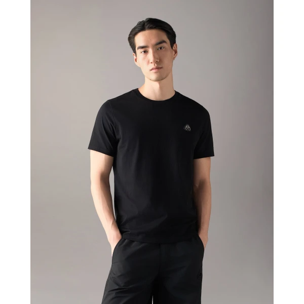 Moose Knuckles Crescent T-Shirt in Black | T-shirts & vests | Coveti
