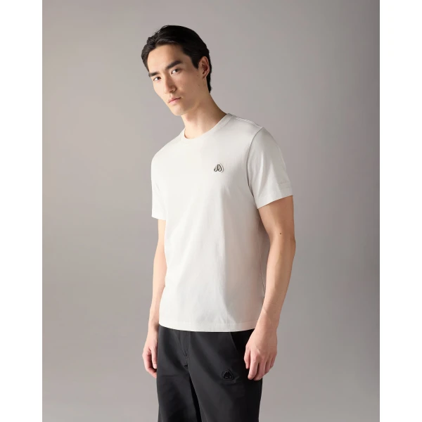 Moose Knuckles Crescent T-Shirt in White | T-shirts & vests | Coveti