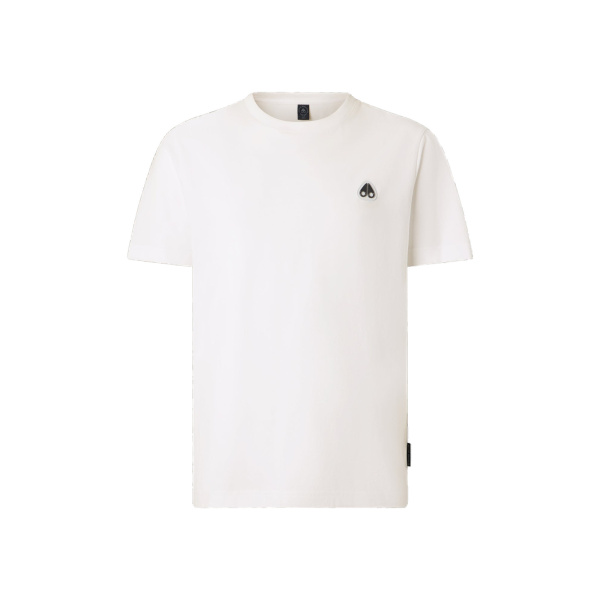 Moose Knuckles Crescent T-Shirt in White | Coveti