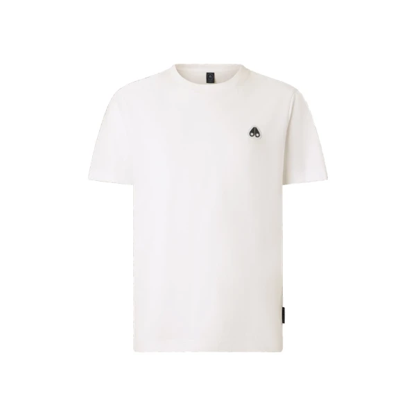 Moose Knuckles Crescent T-Shirt in White | Coveti