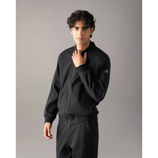 Moose Knuckles Dalon Bomber in Black | Men Jackets | Coveti