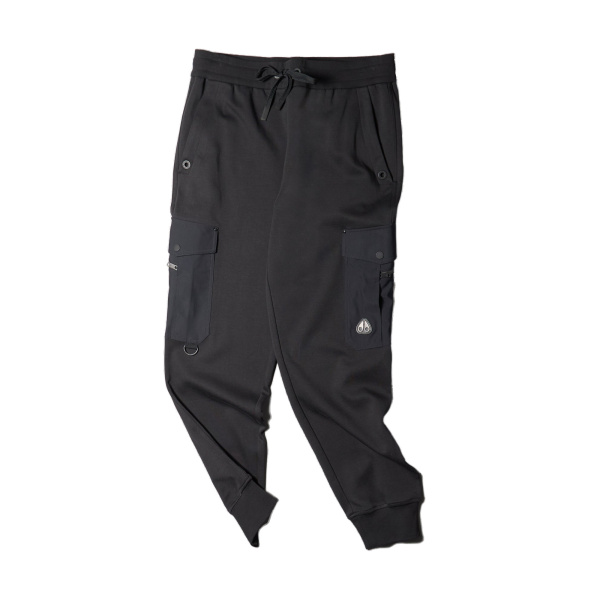 Moose Knuckles Dalon Cargo Joggers in Black | Coveti