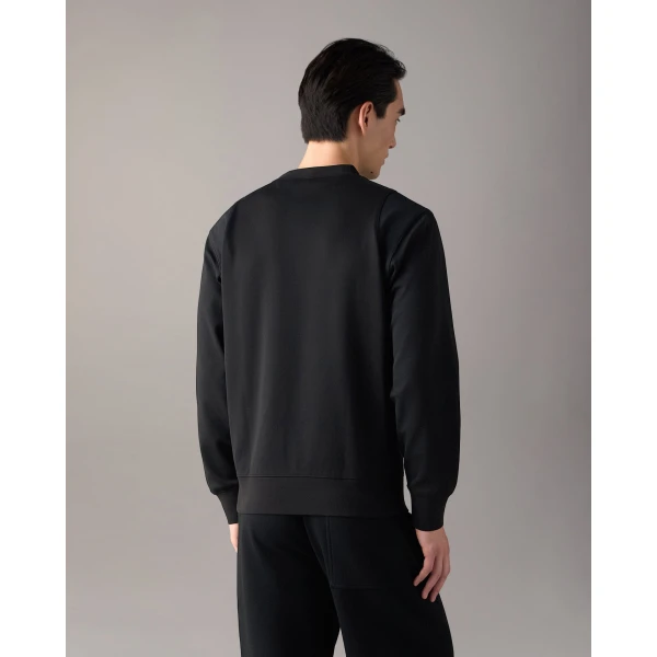 Moose Knuckles Dalon Crewneck Sweatshirt in Black | Sweatshirts | Coveti