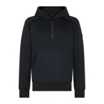 Moose Knuckles Dalon Hoodie in Black | Coveti