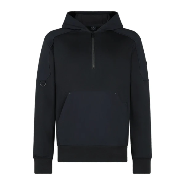 Moose Knuckles Dalon Hoodie in Black | Coveti