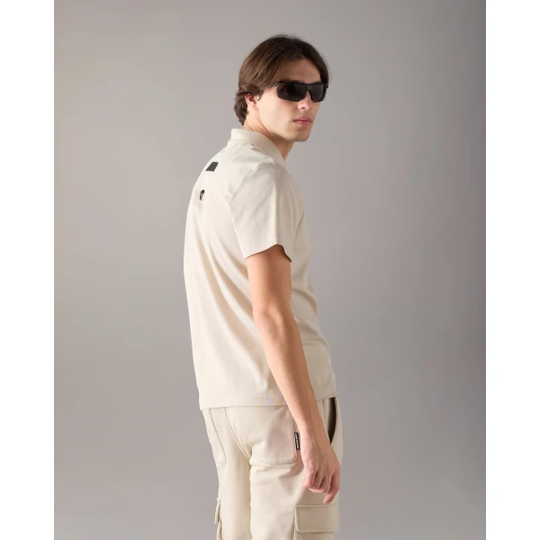 Moose Knuckles Dalon Polo in Alabaster | T-shirts & vests | Coveti