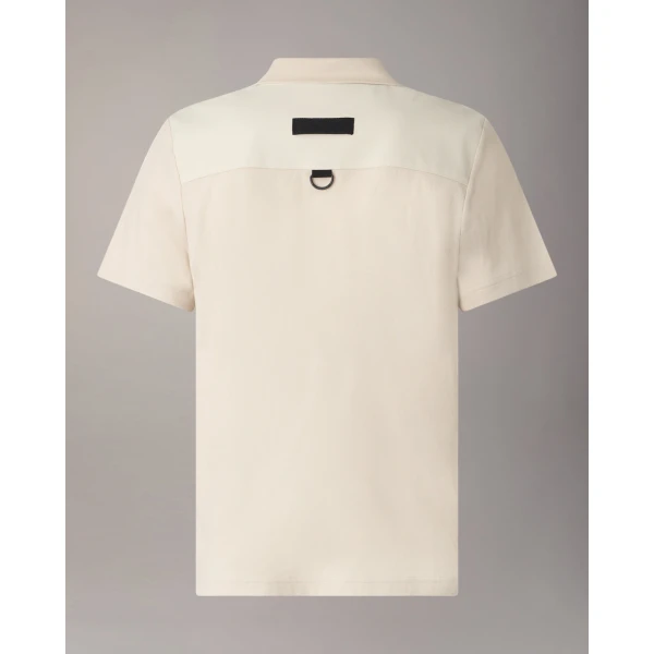 Moose Knuckles Dalon Polo in Alabaster | T-shirts & vests | Coveti
