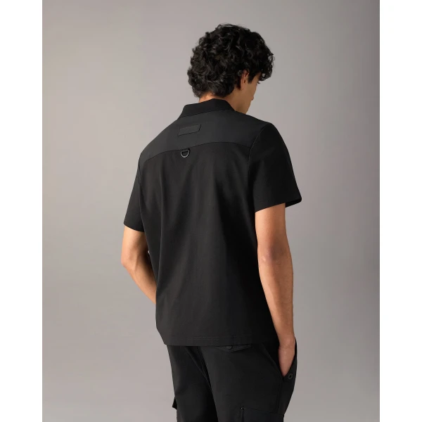 Moose Knuckles Dalon Polo in Black | T-shirts & vests | Coveti