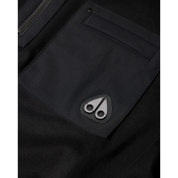 Moose Knuckles Dalon Polo in Black | T-shirts & vests | Coveti