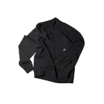 Moose Knuckles Dalon Quarter-Zip Sweatshirt in Black | Coveti