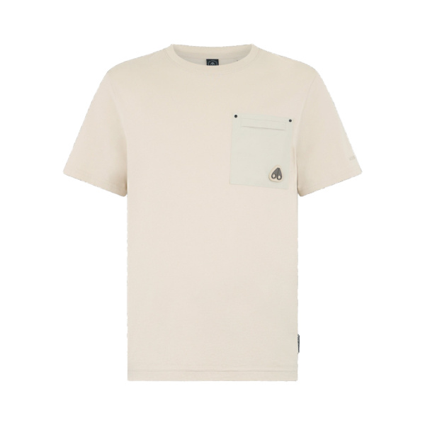 Moose Knuckles Dalon T-Shirt in Alabaster | Coveti