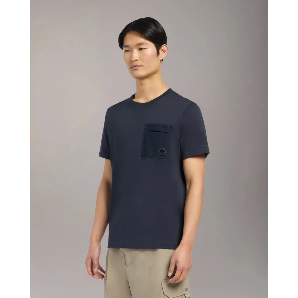 Moose Knuckles Dalon T-Shirt in Navy | T-shirts & vests | Coveti