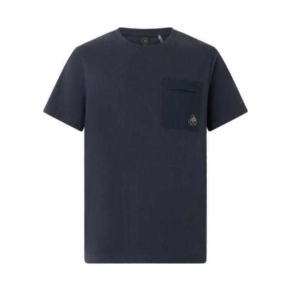 Moose Knuckles Dalon T-Shirt in Navy | Coveti