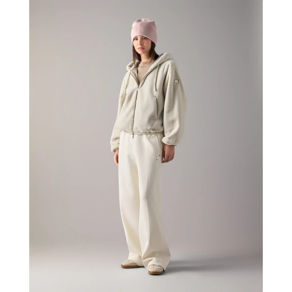 Moose Knuckles Eaton Bunny Reversible Hoodie in Alabaster | Hoodies | Coveti