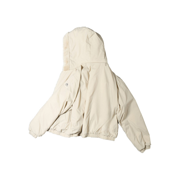 Moose Knuckles Eaton Bunny Reversible Hoodie in Alabaster | Coveti