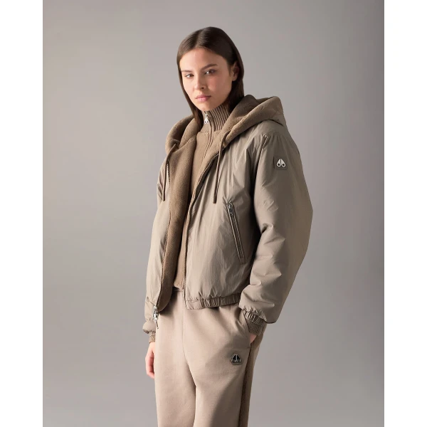 Moose Knuckles Eaton Bunny Reversible Hoodie in Ashen | Hoodies | Coveti