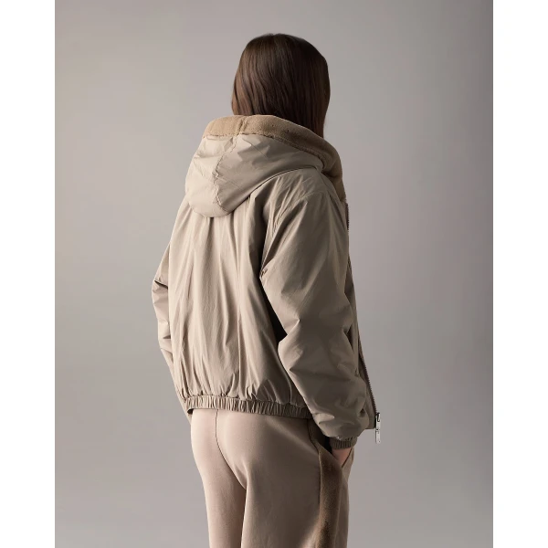 Moose Knuckles Eaton Bunny Reversible Hoodie in Ashen | Hoodies | Coveti