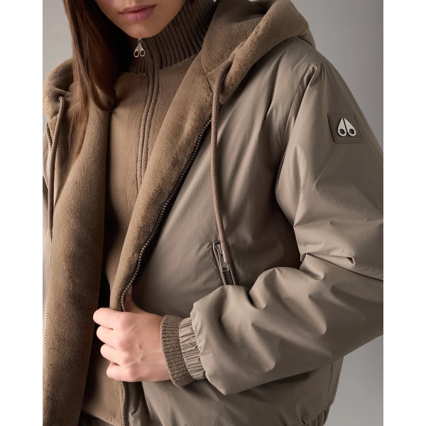 Moose Knuckles Eaton Bunny Reversible Hoodie in Ashen | Hoodies | Coveti