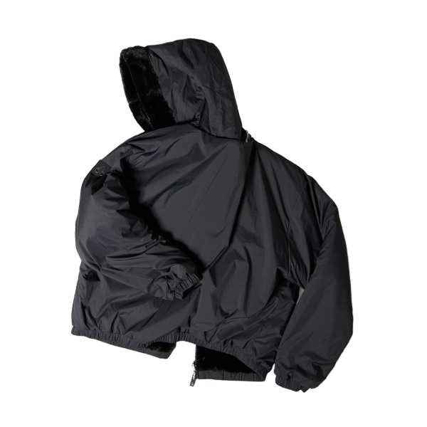 Moose Knuckles Eaton Bunny Reversible Hoodie in Black | Coveti
