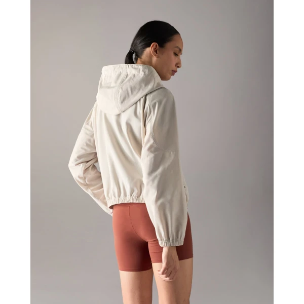 Moose Knuckles Elevate Hooded Jacket in Alabaster | Jackets | Coveti