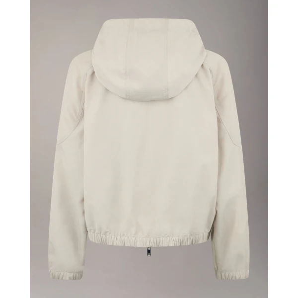 Moose Knuckles Elevate Hooded Jacket in Alabaster | Jackets | Coveti