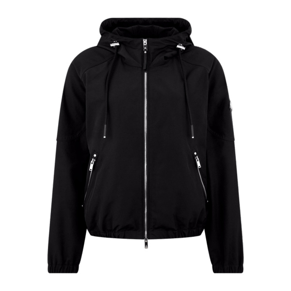 Moose Knuckles Elevate Hooded Jacket in Black | Coveti
