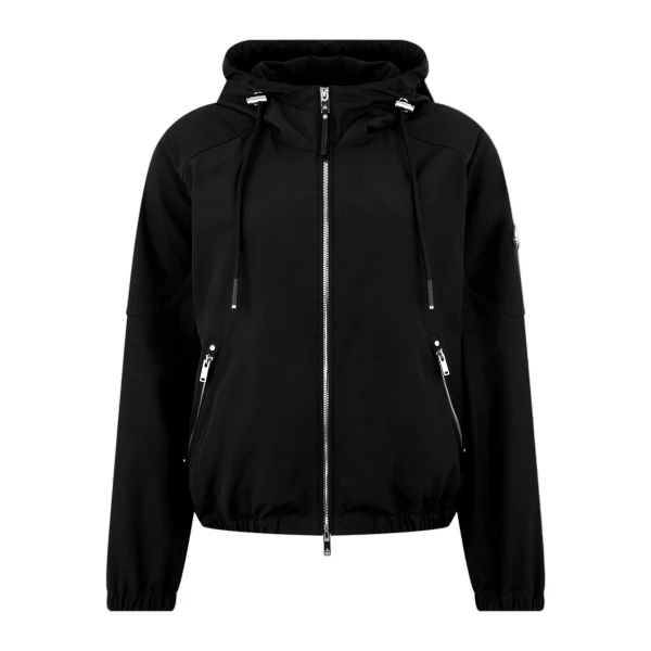 Moose Knuckles Elevate Hooded Jacket in Black | Coveti