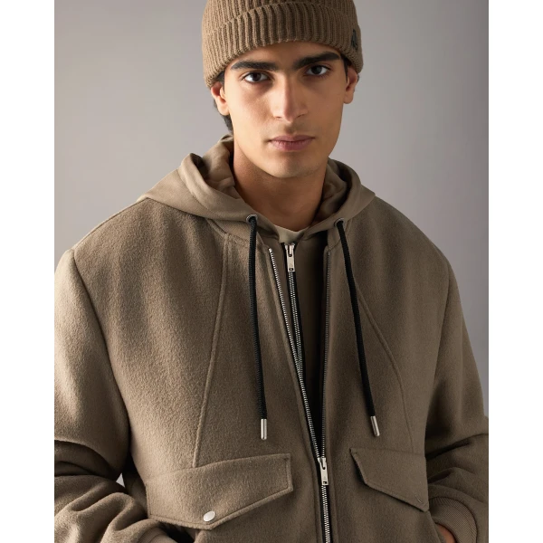 Moose Knuckles Elington Bomber in Ashen | Men Jackets | Coveti