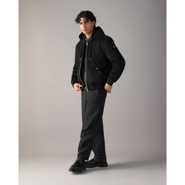Moose Knuckles Elington Bomber in Black | Men Jackets | Coveti