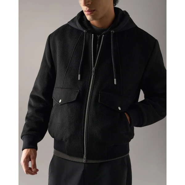 Moose Knuckles Elington Bomber in Black | Men Jackets | Coveti