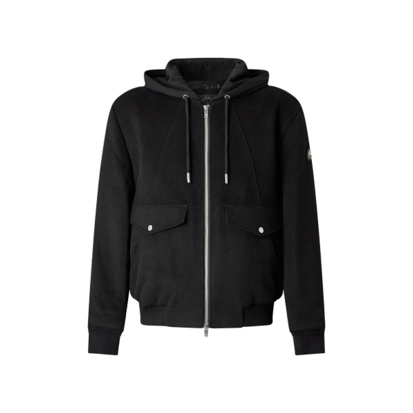 Moose Knuckles Elington Bomber in Black | Coveti