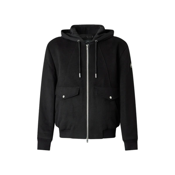 Moose Knuckles Elington Bomber in Black | Coveti
