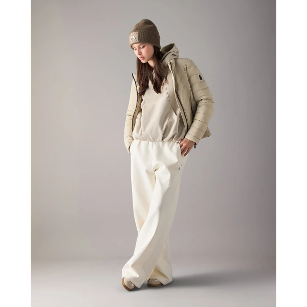 Moose Knuckles Elora Down Jacket in Alabaster | Jackets | Coveti