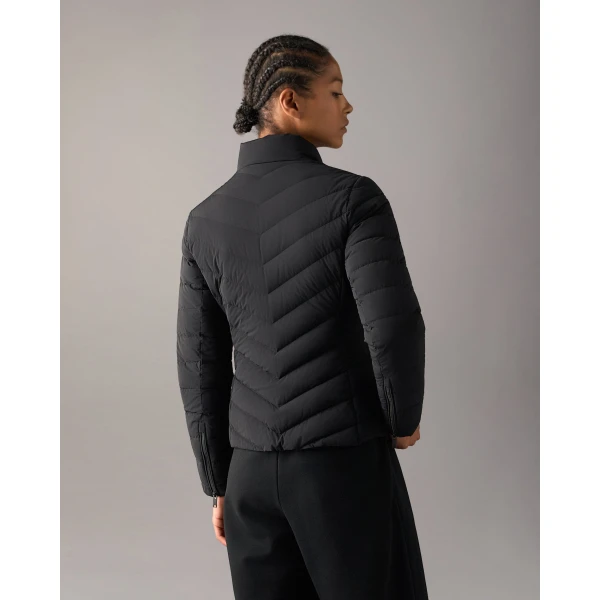 Moose Knuckles Elora Down Jacket in Black | Jackets | Coveti