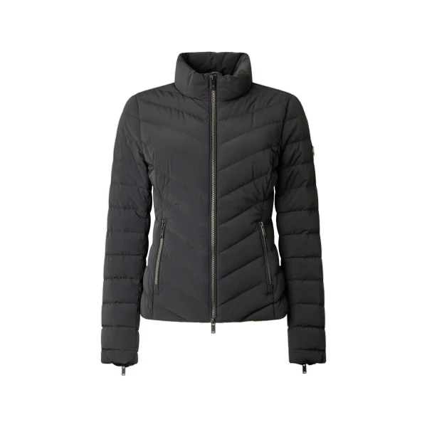 Moose Knuckles Elora Down Jacket in Black | Coveti