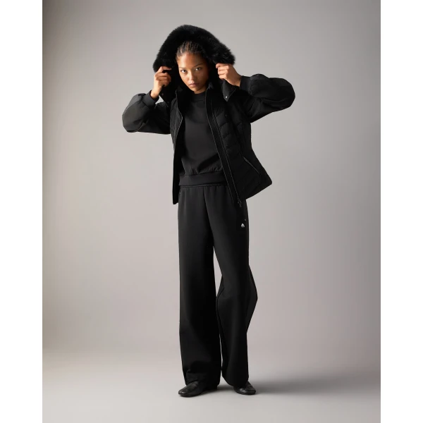 Moose Knuckles Elora Down Vest in Black | Vests | Coveti