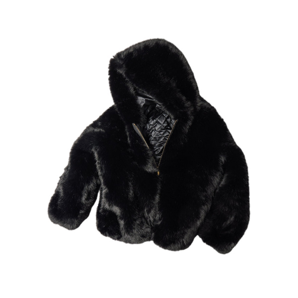 Moose Knuckles Ember Faux Fur Jacket in Black | Coveti
