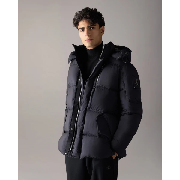 Moose Knuckles Everest 3Q Down Puffer in Black | Men Jackets | Coveti