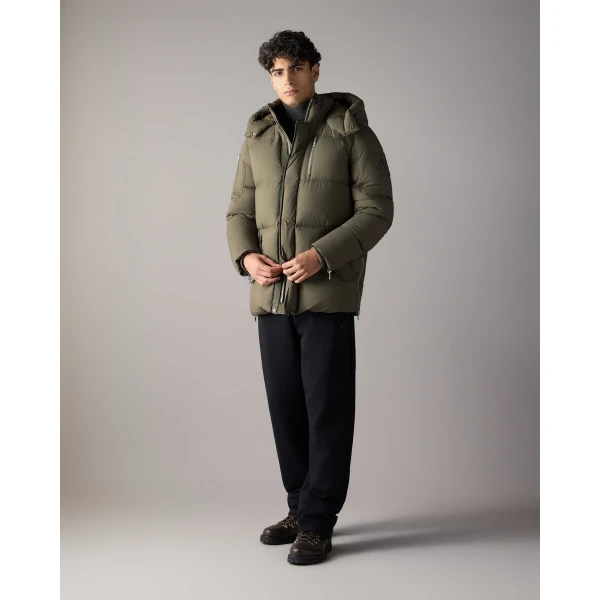 Moose Knuckles Everest 3Q Down Puffer in Combat | Men Jackets | Coveti