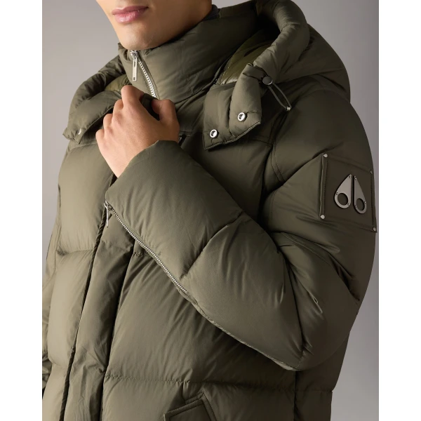 Moose Knuckles Everest 3Q Down Puffer in Combat | Men Jackets | Coveti