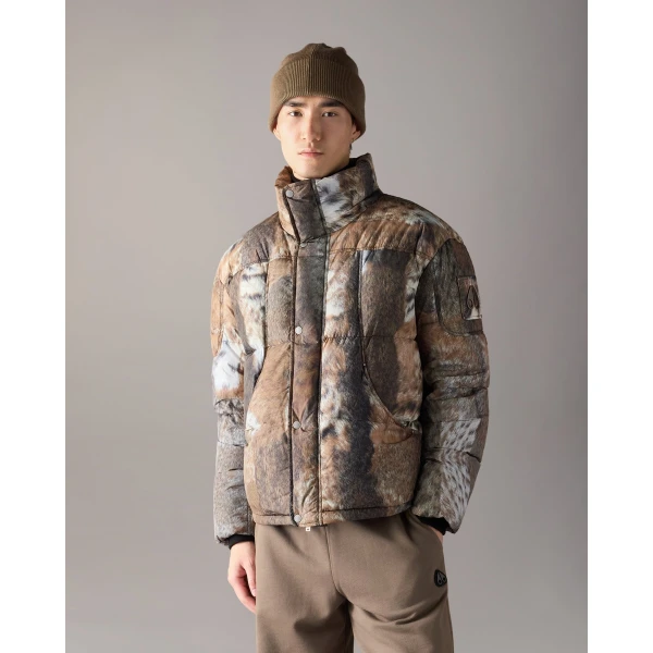 Moose Knuckles Everest Camo Down Jacket in Wild | Men Jackets | Coveti