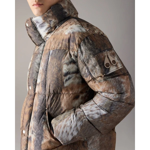 Moose Knuckles Everest Camo Down Jacket in Wild | Men Jackets | Coveti