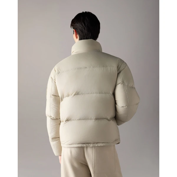 Moose Knuckles Everest Down Jacket in Alabaster | Men Jackets | Coveti