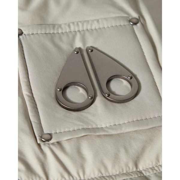 Moose Knuckles Everest Down Jacket in Alabaster | Men Jackets | Coveti