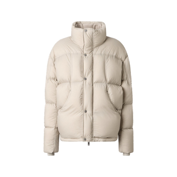 Moose Knuckles Everest Down Jacket in Alabaster | Coveti