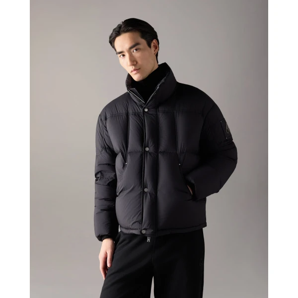 Moose Knuckles Everest Down Jacket in Black | Men Jackets | Coveti
