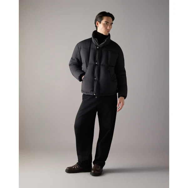 Moose Knuckles Everest Down Jacket in Black | Men Jackets | Coveti