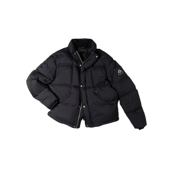 Moose Knuckles Everest Down Jacket in Black | Coveti