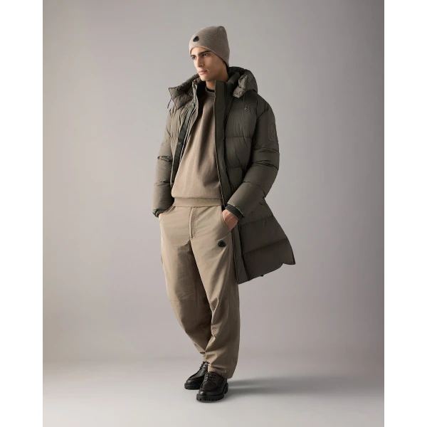 Moose Knuckles Everest Down Parka in Combat | Men Coats | Coveti