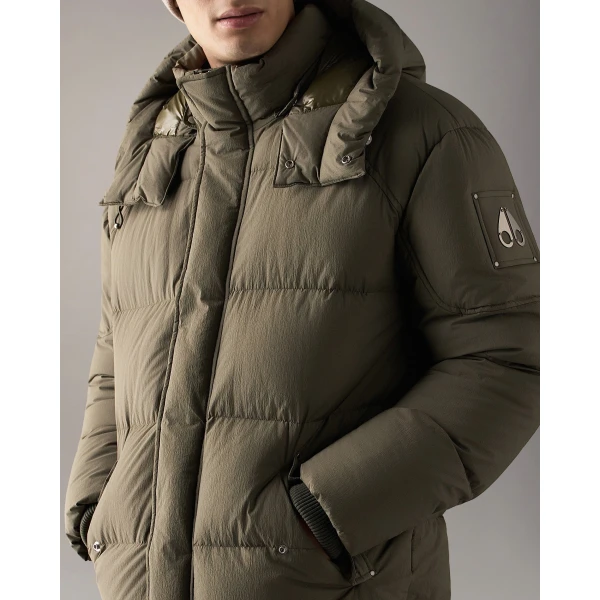 Moose Knuckles Everest Down Parka in Combat | Men Coats | Coveti
